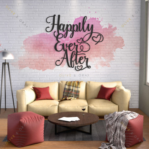 Happily Ever After Metal Wall Art