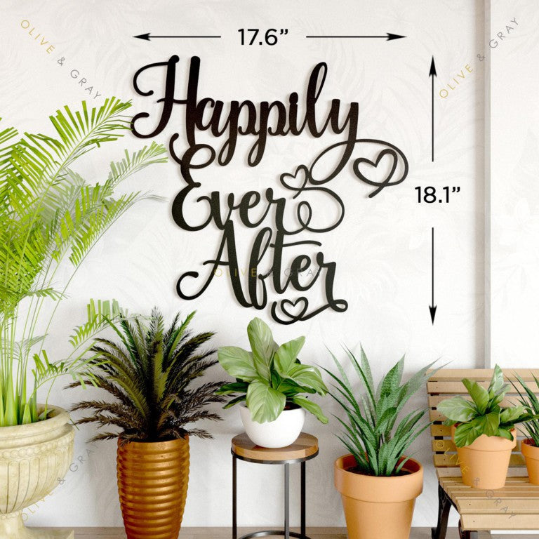 Happily Ever After Metal Wall Art