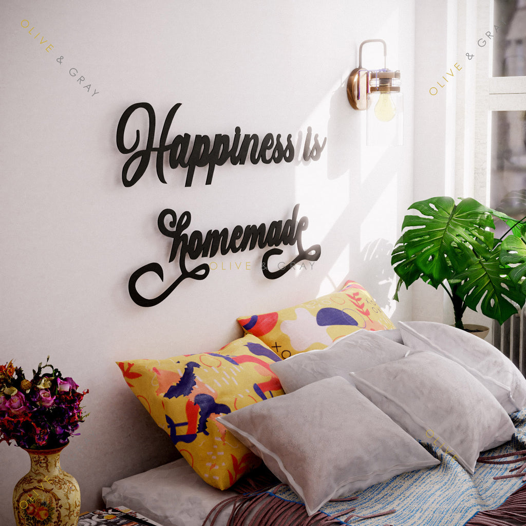 Happiness is Homemade Metal Wall Art