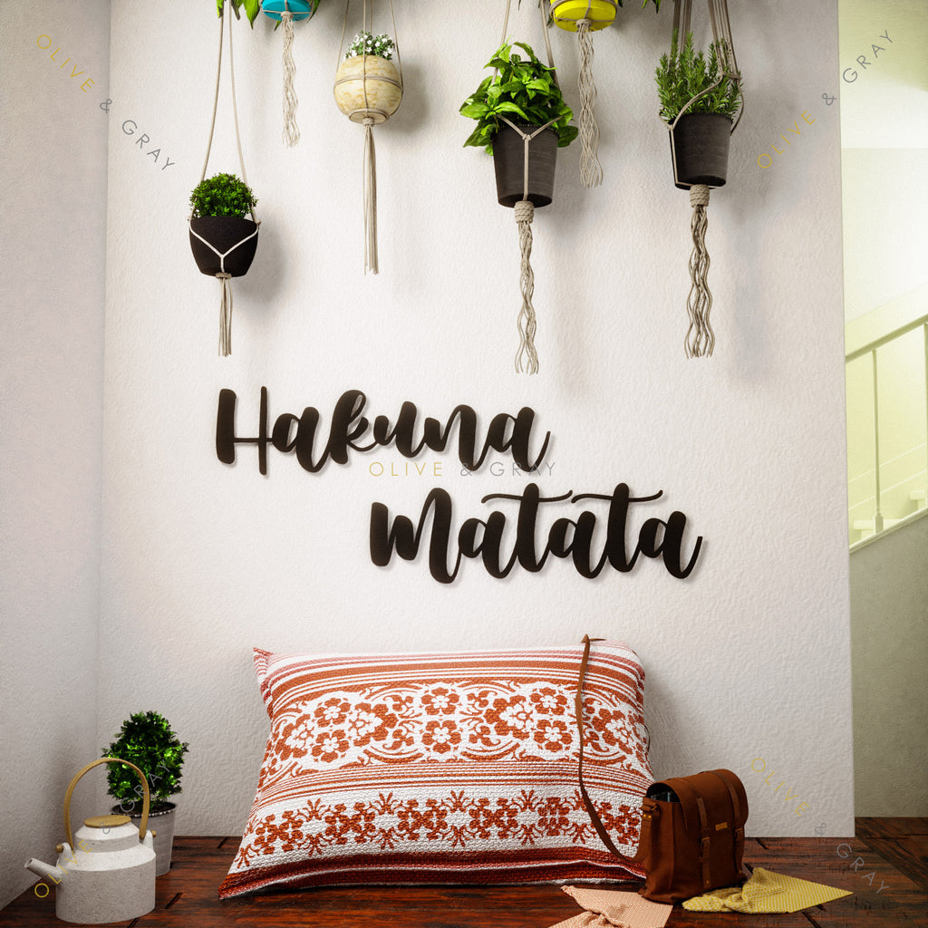 Hakuna Matata Metal Wall Art