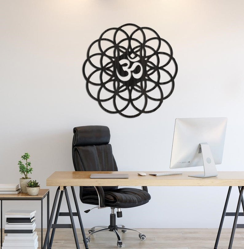 Om Metal Wall Art