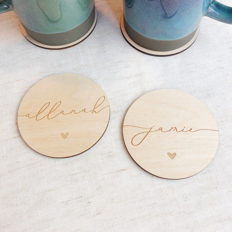 Personalised Couples Coaster Set