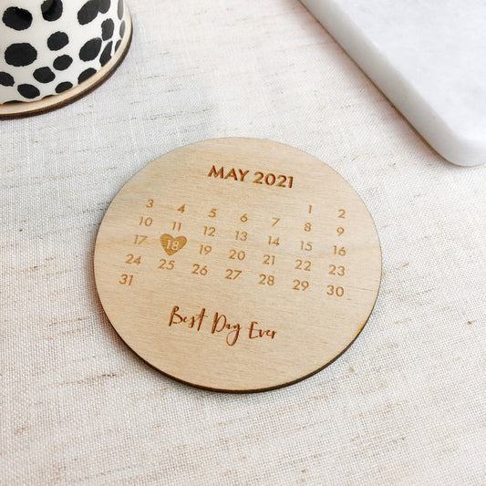 Special Date Couples Coaster Set