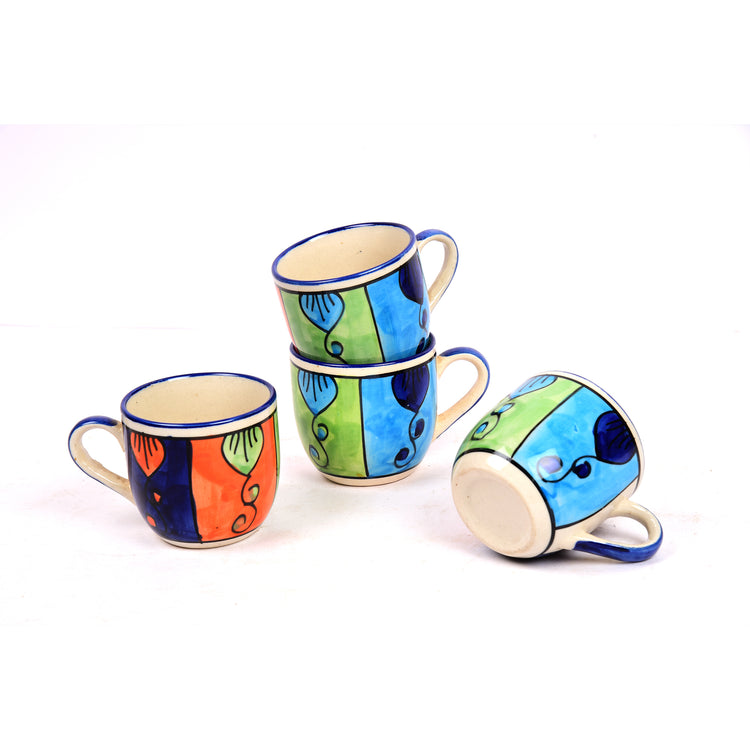Multicolor Ceramic Tea Pot Set