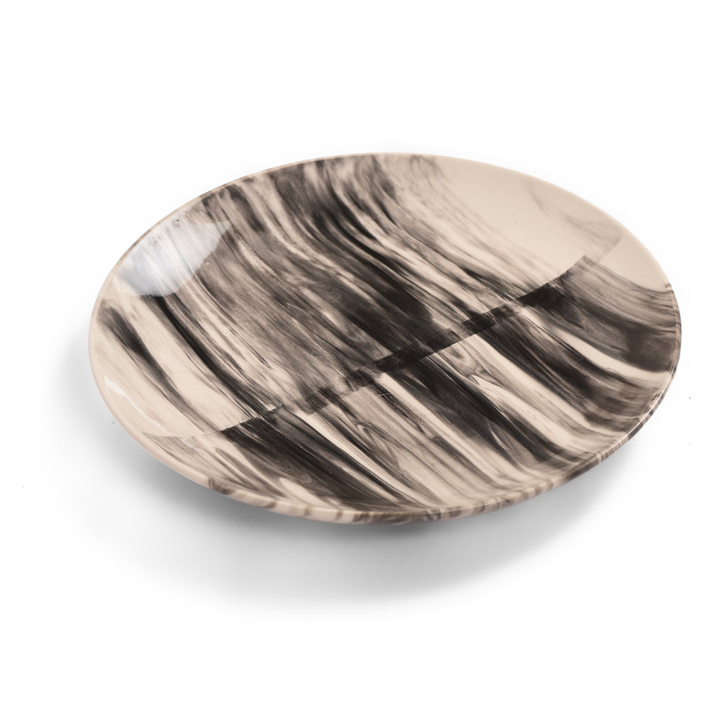 Marble Design Ceramic Dinner Plates (Set of 2)