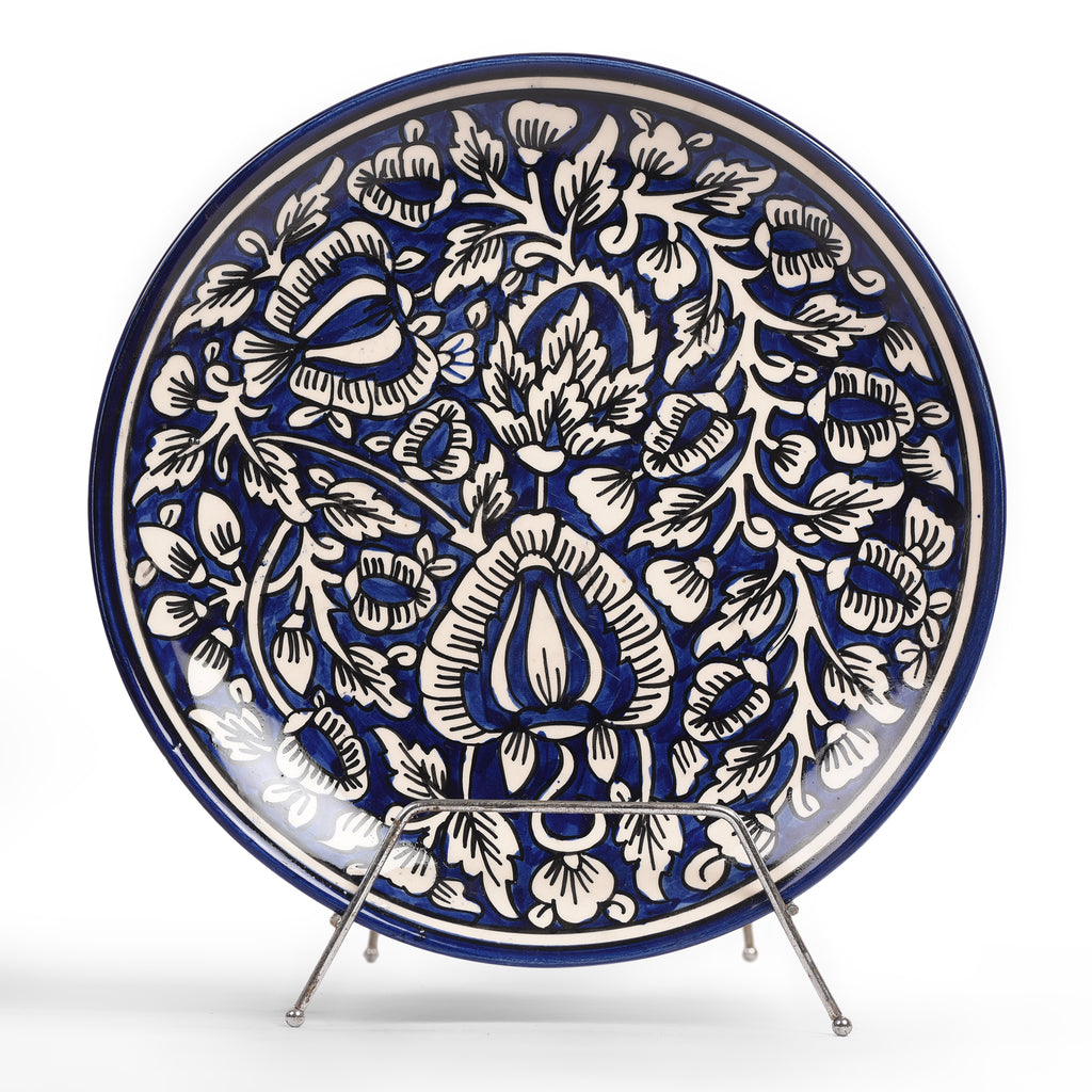 Mughal Print Ceramic Dinner Plates (Set of 2)