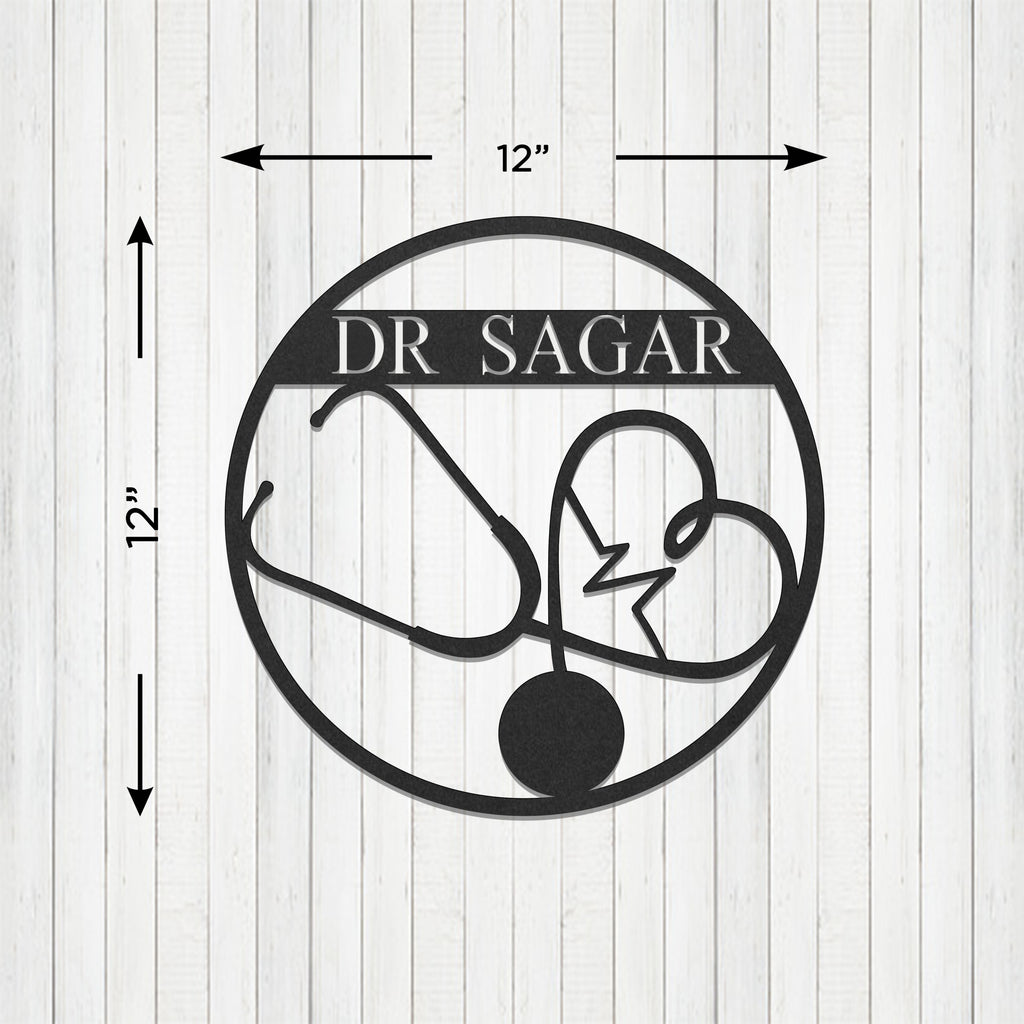 Custom Metal Doctor Sign