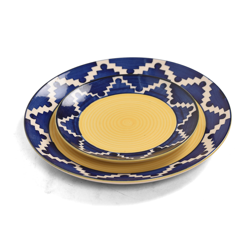 Umrao Print Ceramic Dinner Plates (Set of 2)