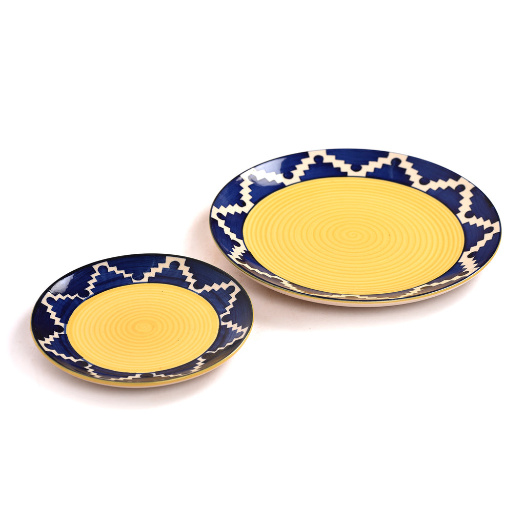 Umrao Print Ceramic Dinner Plates (Set of 2)