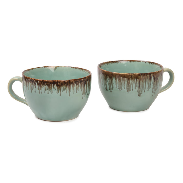 Tranquil Mint Ceramic Cup Set (Set of 2)