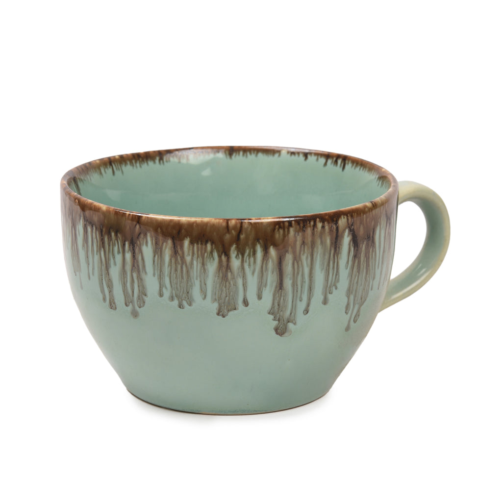 Tranquil Mint Ceramic Cup Set (Set of 2)