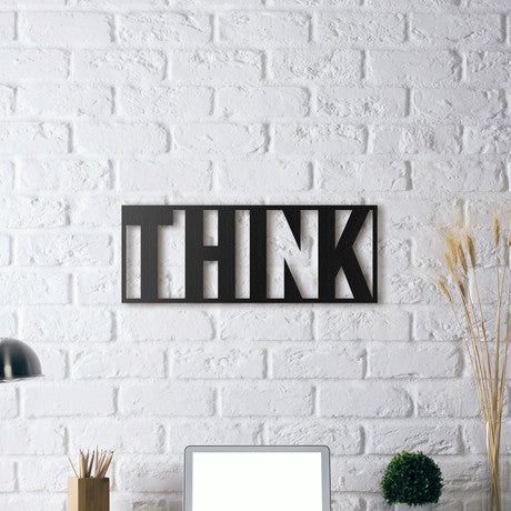 THINK Metal Wall Art