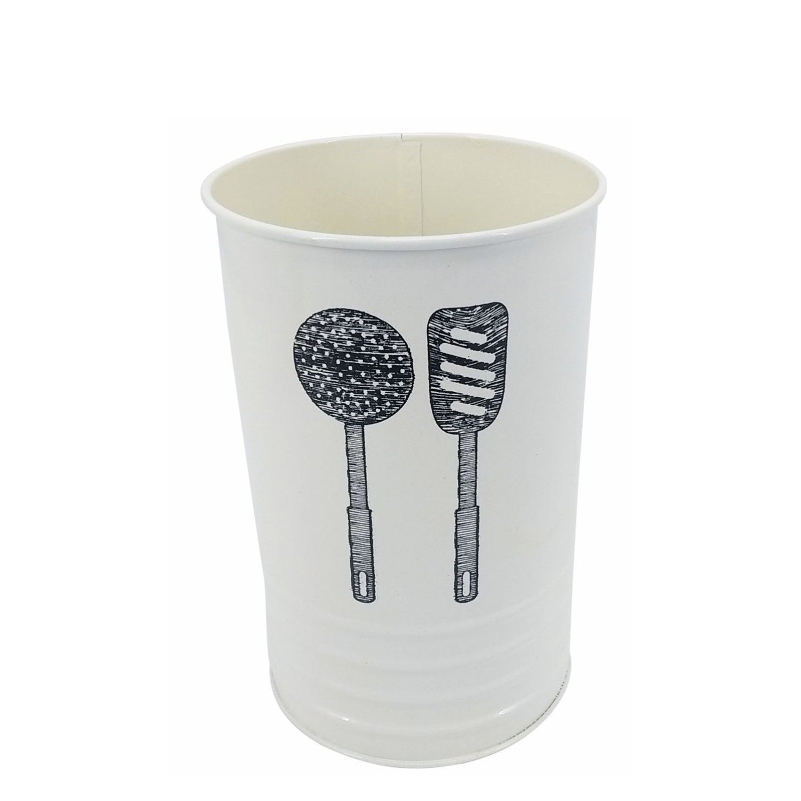 White Utensil Holder oliveandgray